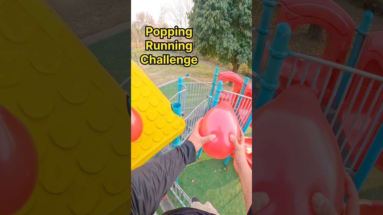 POV Parkour: superare l'ostacolo e sfida di corsa folle al parco giochi 🛝🎈