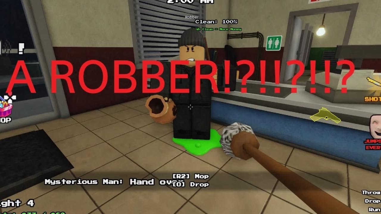 A ROBBER?!?!? Why did I go in the building!