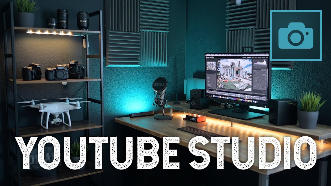 MEIN NEUES YOUTUBE STUDIO - B&Uuml;RO BAUEN - Office Desktop Setup DIY