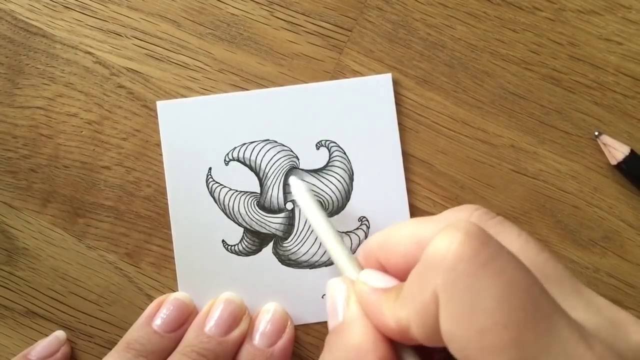 Zentangle® Muster: Trelina