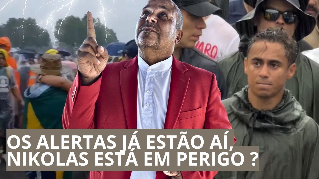 Vidente Carlinhos: raio quase atinge Nikolas Ferreira, pessoas se ferem e ele ainda corre risco