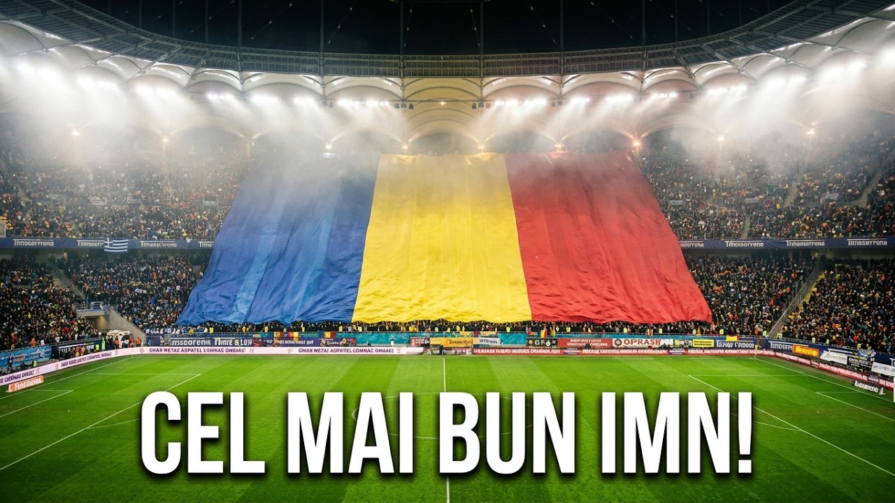 Romania - Greece : Imnul national - Amazing crowd (Best anthem) - Desteapta-te romane!