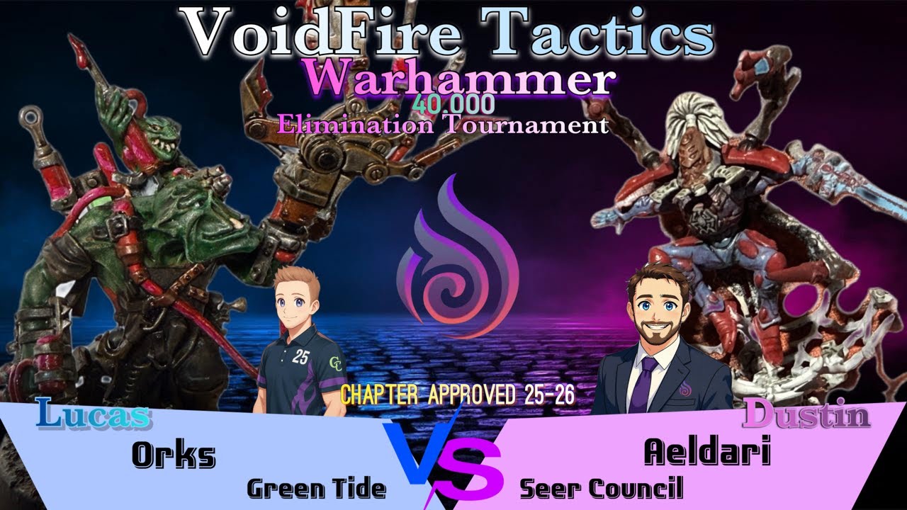 Warhammer 40k 2025-26TP Battle Report: Orks vs. Aeldari *FINAL ROUND ELIMINATION TOURNAMENT*