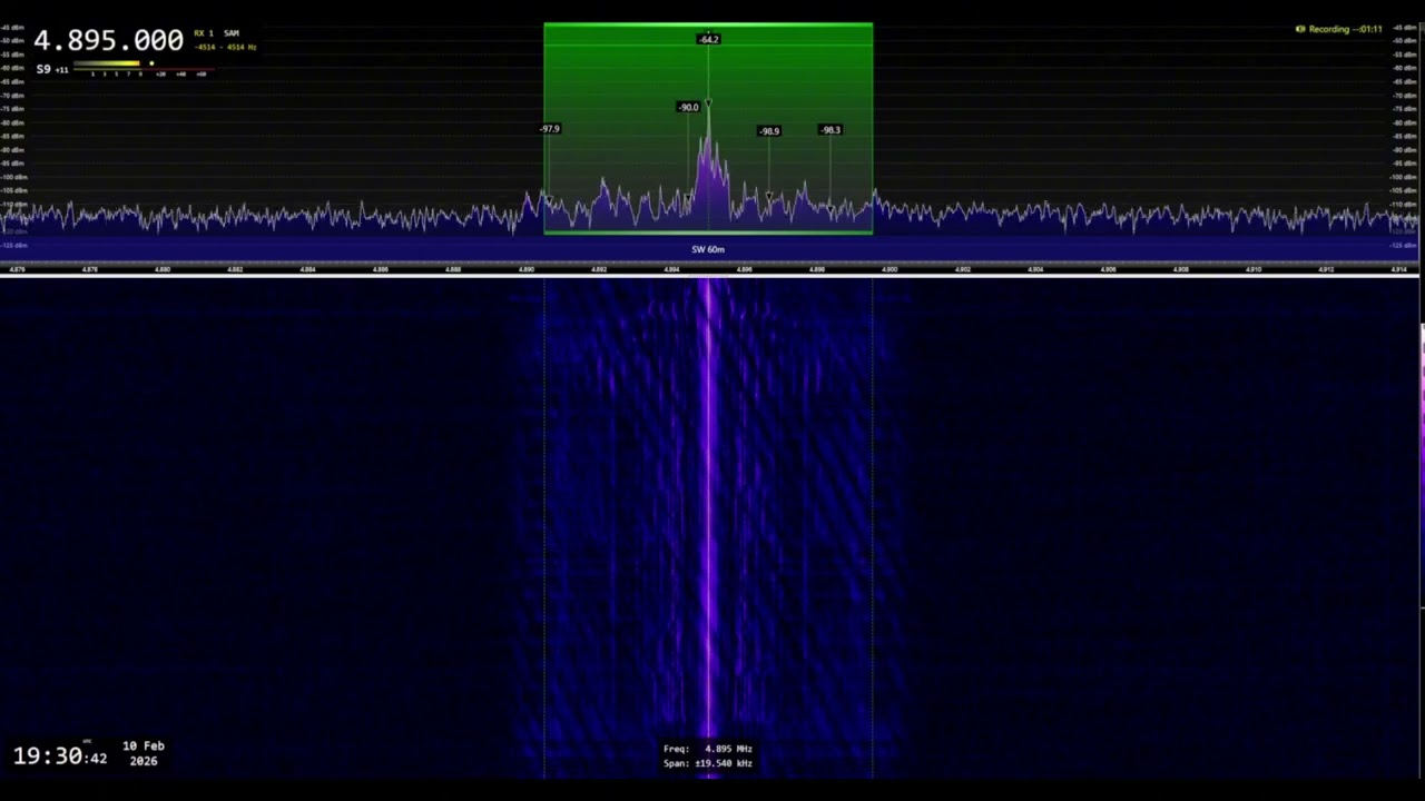 🇩🇪 Mystery21 / 4895 kHz - Shortwave Reception