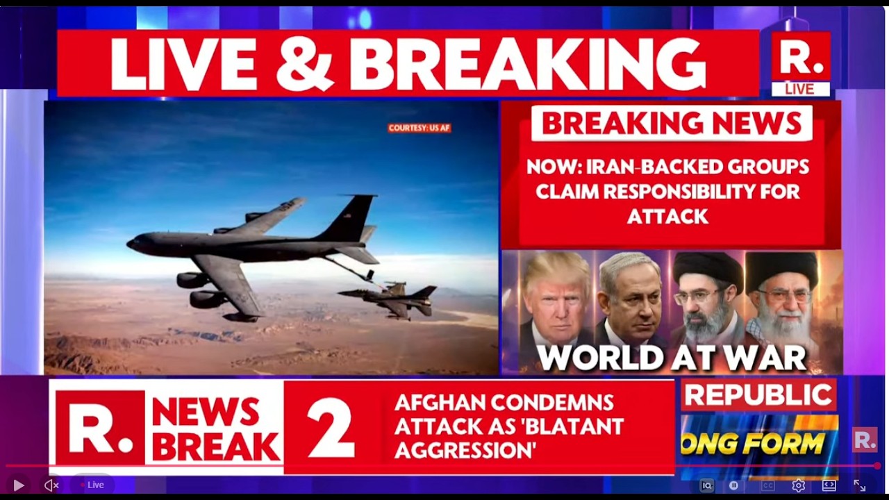 BREAKING LIVE: Iran-Backed Group Claims Responsibility For Downing US' KC-135 Refueling Aircraft