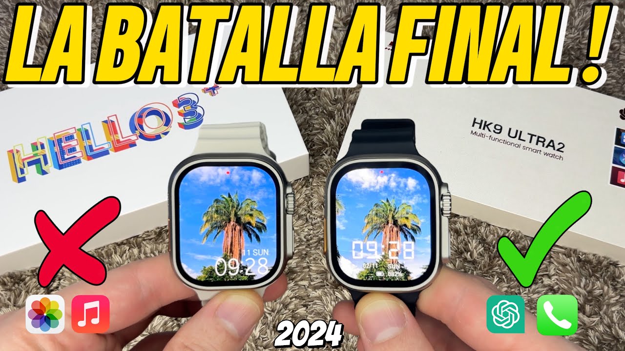 Hello Watch 3 Plus Vs HK9 Ultra 2 | El Rey Definitivo !!! 😰 Comparacion 2024
