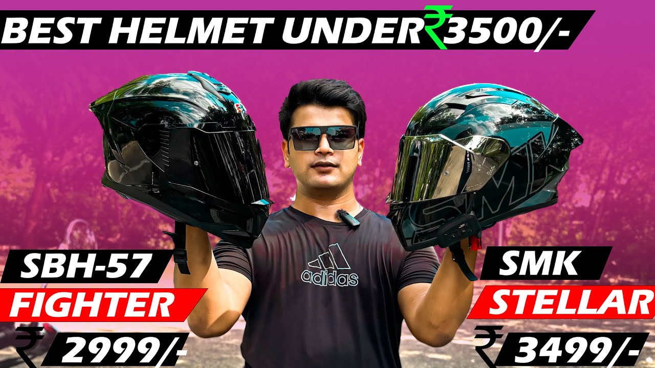 Steelbird Viral Helmet SBH 57 Fighter vs SMK Viral Helmet SMK Stellar😍 Best Helmet Under 4000?