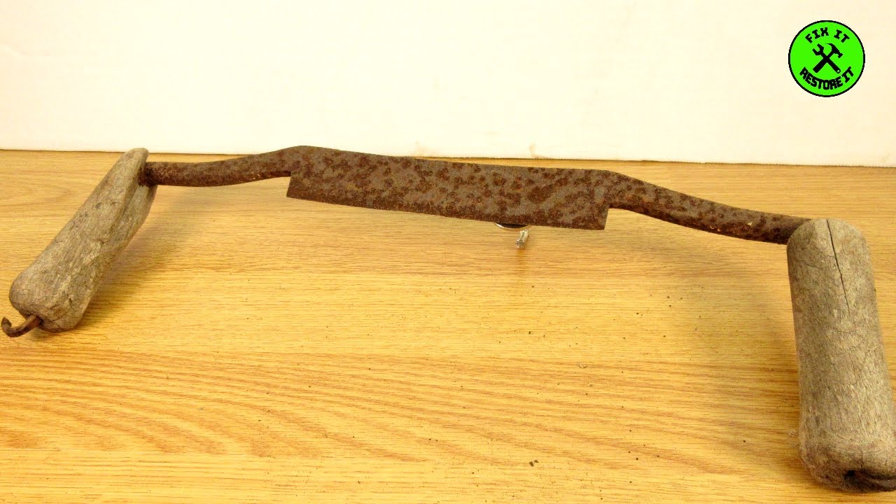 Incredible Restoration of antique forged draw knife
