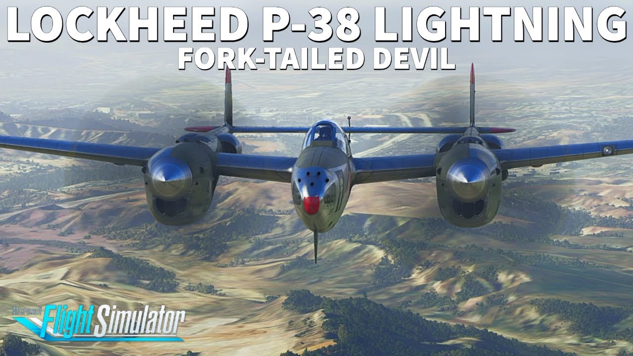 Let's fly the P-38 Lightning!! | Start up & Take off