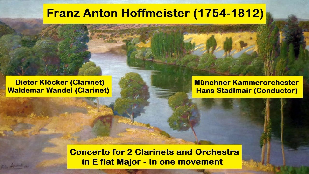 Franz Anton Hoffmeister (1754-1812) - Concerto for 2 Clarinets and Orchestra in E flat Major