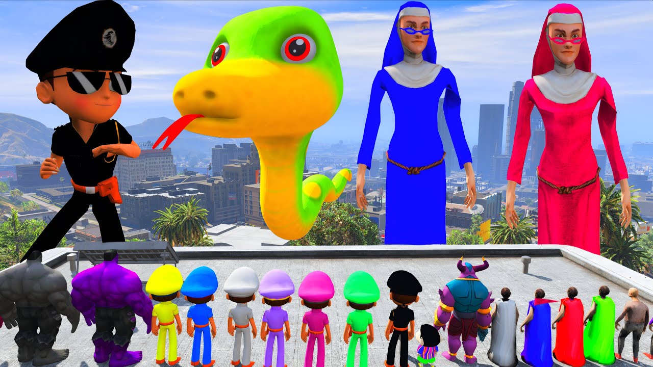 Little Singham Vs Evil Nun In Gta 5 | Gta 5 Funny Gameplay