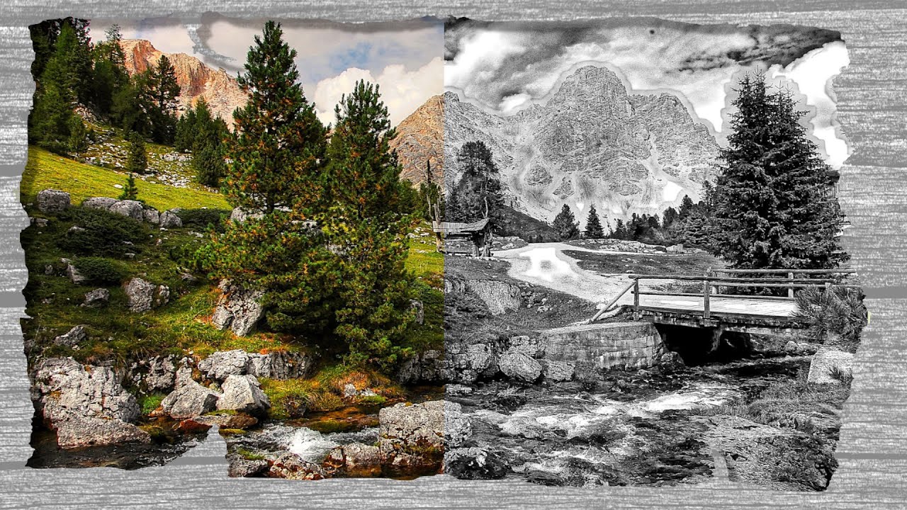 Gimp 2.10.24  8 Wege ein Schwarz Weis Foto erzeugen