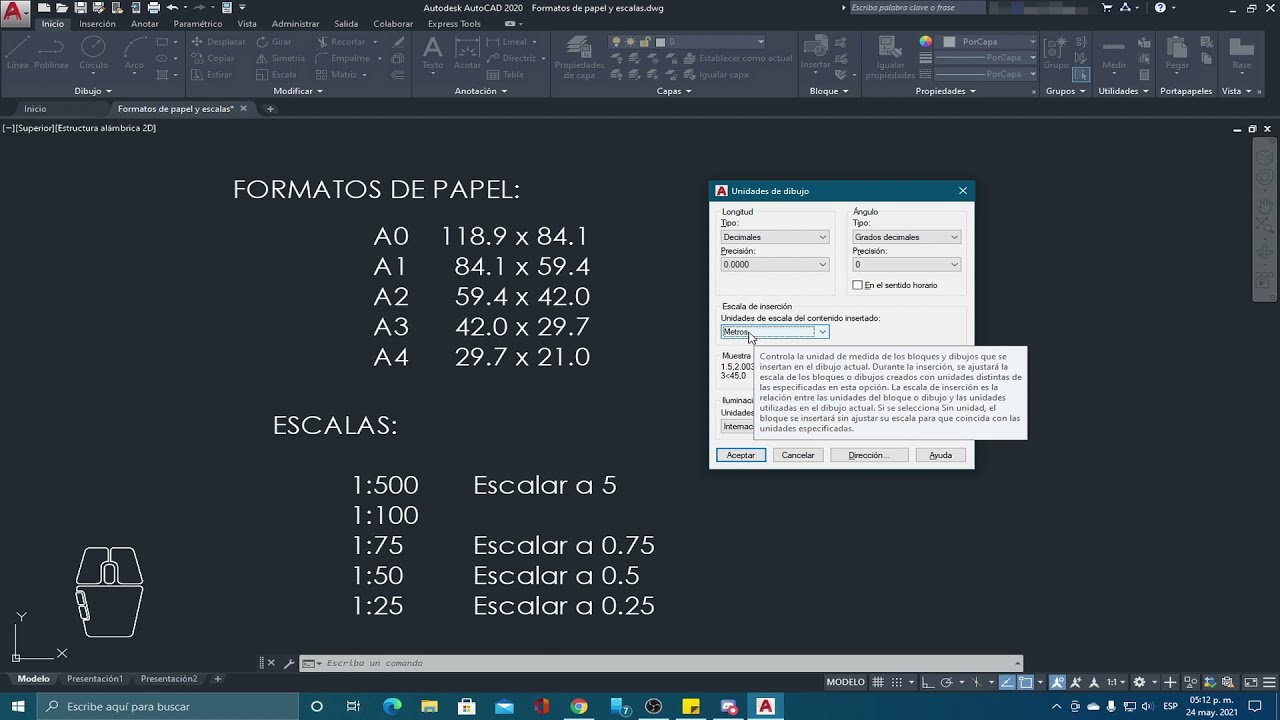 Como IMPRIMIR Y ESCALAR desde el espacio MODELO en Autocad - La manera correcta y sencilla #AutoCAD