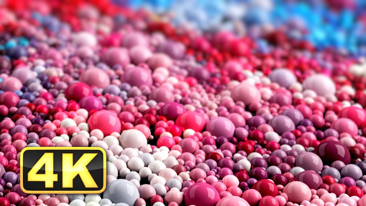 4K Macro Satisfying Colorful Liquid Spheres! Relaxing Music for Meditation. Fall Asleep Fast! Paint