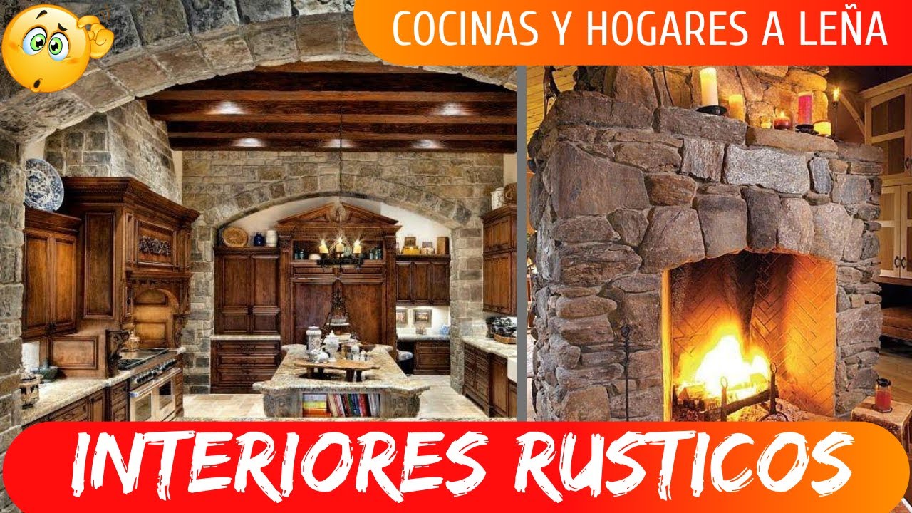 INTERIORES RUSTICOS.COCINAS Y HOGARES A LEÑA