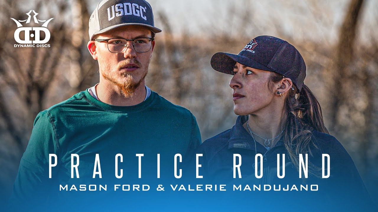 Mason Ford and Valerie Mandujano practice the Kanza View course in Council Grove! | Practice Round