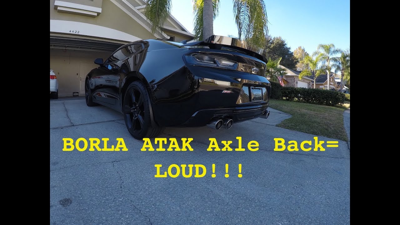 16/17 Camaro SS- BORLA ATAK Axle-back