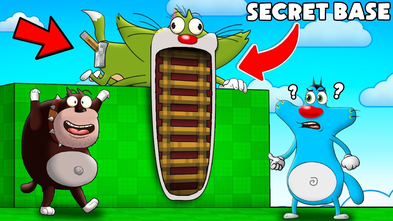 Roblox Oggy Finding Secret Base With Jack 