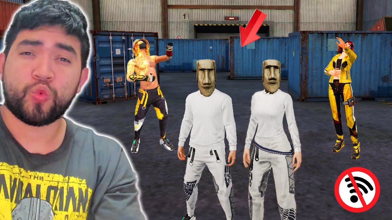 NOS HICIMOS PASAR SIN INTERNET CON EL TRAJE DE MOAI🗿🗿 🍷 PARA TROLEAR DUOS
