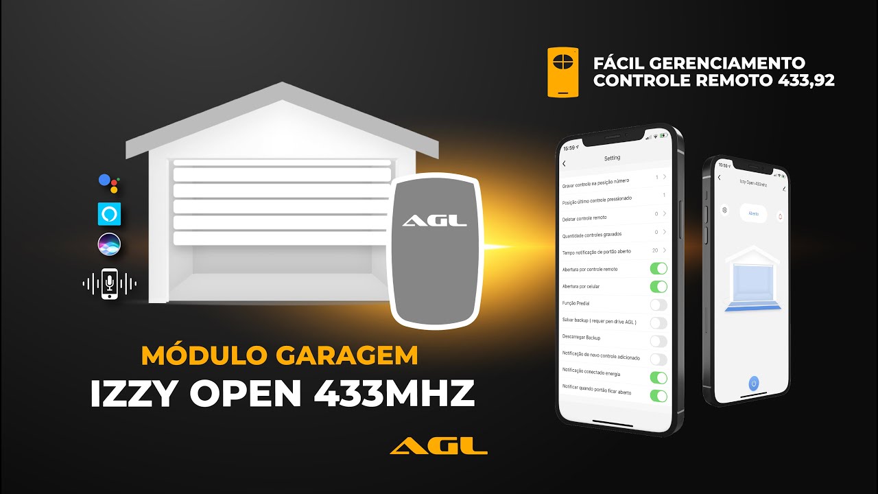 Izzy Open 433 - Gerenciador de controle remoto WiFi