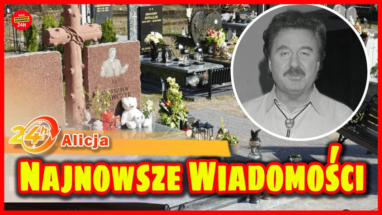 Biskup odprawił mszę nad grobem Krzysztofa Krawczyka, Ewa Krawczyk nie mogła powstrzymać łez