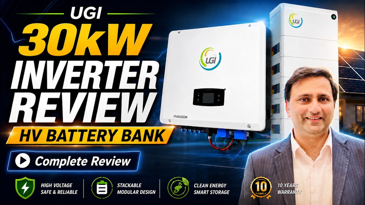 UGI 30kW Hybrid Inverter & High Voltage Lithium Energy Storage System