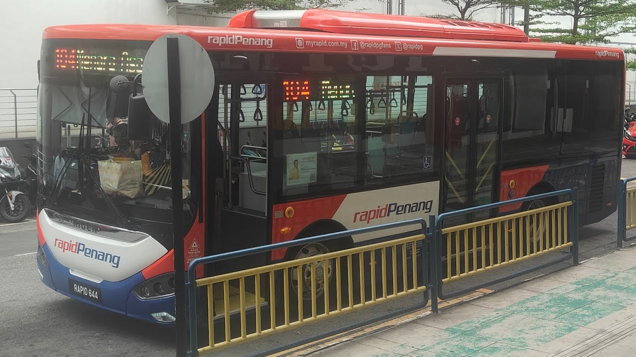Rapid Penang Higer Midibus on 104 (RAPID644)