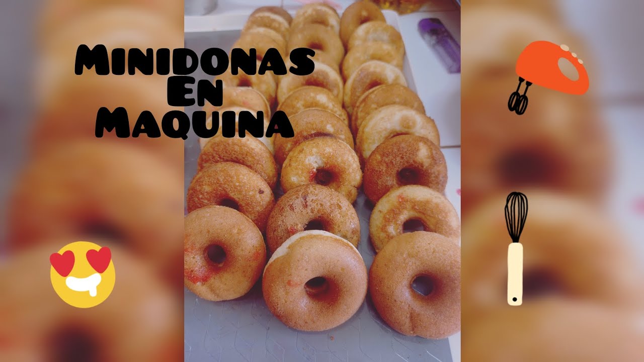 Minidonas en maquina 🇨🇺/ Una receta 80 Donas !!! La mejor Receta de minidonitas !!!!!