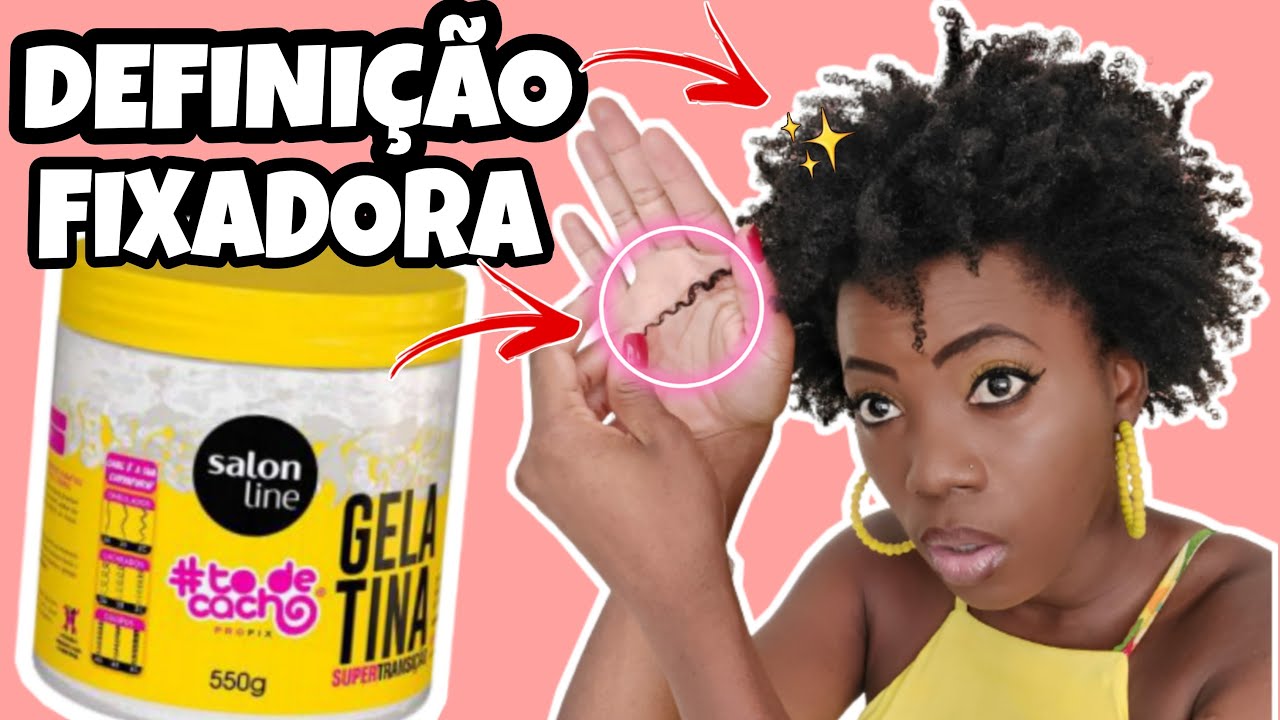 VEJA O QUE A GELATINA SUPER TRANSIÇÃO CAPILAR SALON LINE FEZ NO MEU CABELO CRESPO