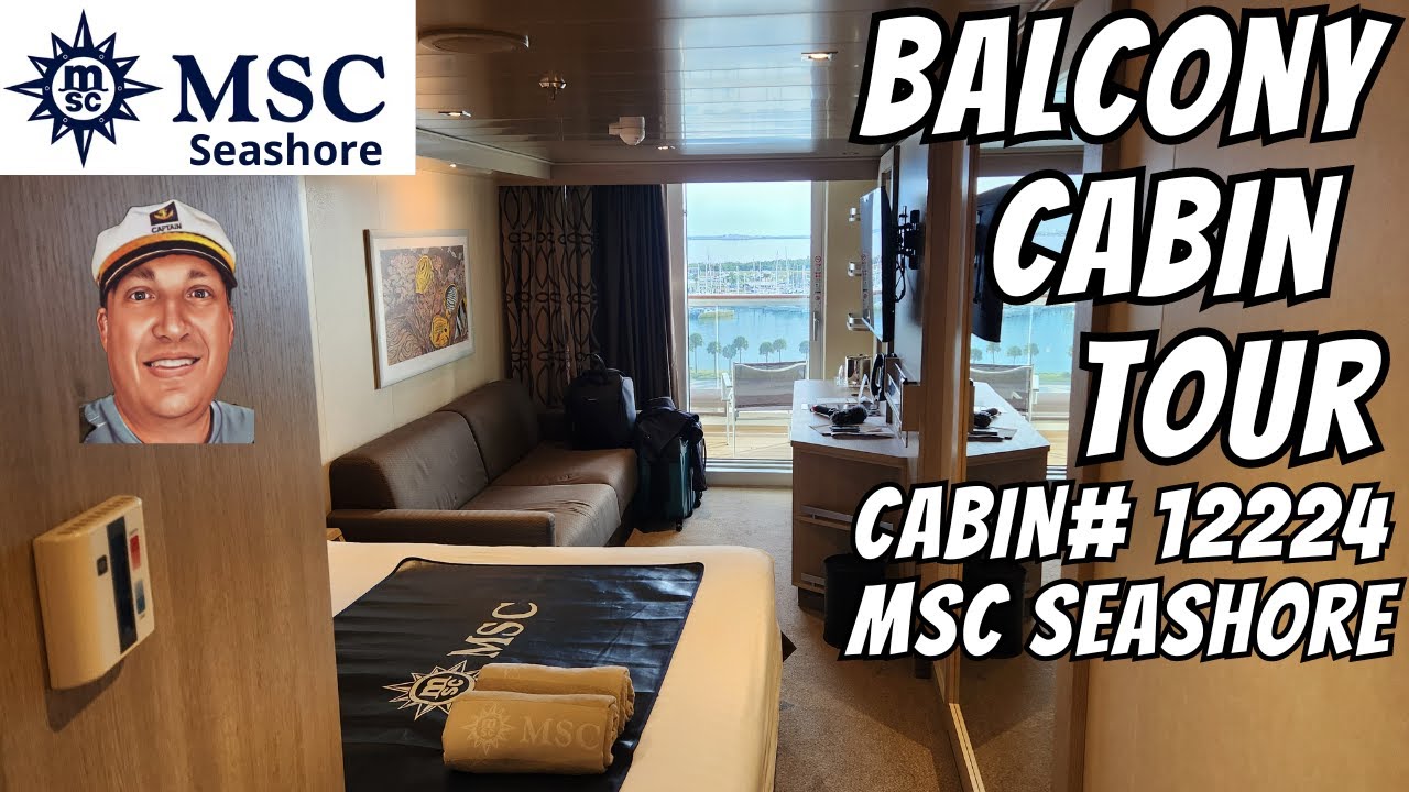 Ultimate & Captivating Balcony Cabin Tour | Cabin #12224 * MSC Seashore Vlog Series January 2024