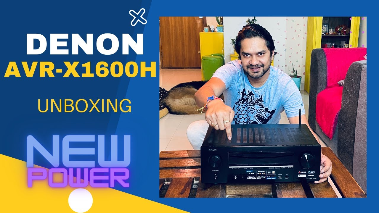 Denon AVR X1600H 4K Ultra HD AV Receiver Unboxing  - Quick Look India || Loki & Diana