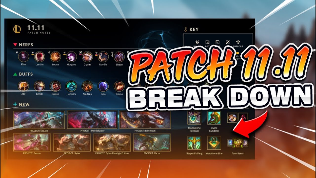 EVERYTHING YOU NEED TO KNOW ABOUT THE LATEST PATCH (11.11) - League of Legends