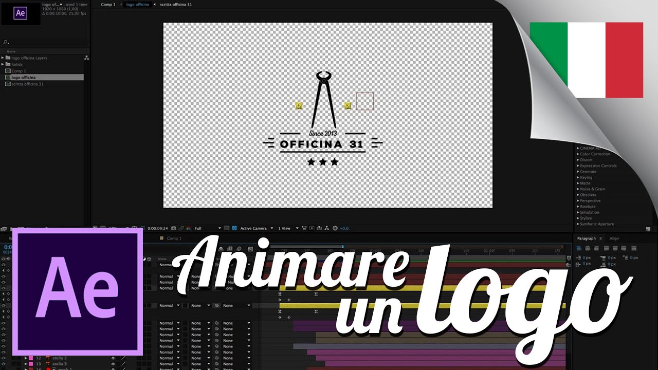 🔥🎬 Come animare i loghi con After Effects tutorial in Italiano by lolivito