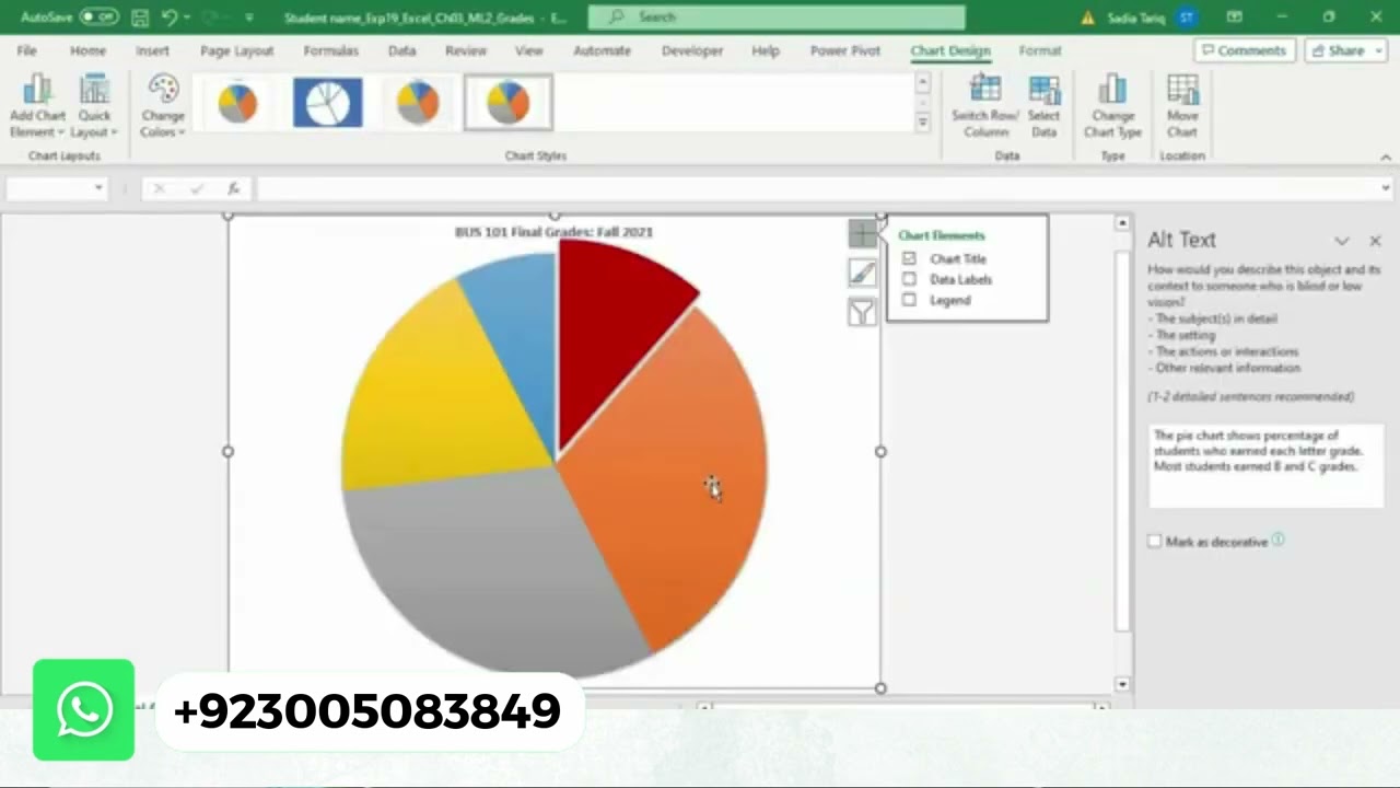 Exp19_Excel_Ch03_ML2_Grades | Exp19 Excel Ch03 ML2 Grades| Excel Ch03 ML2 Grades