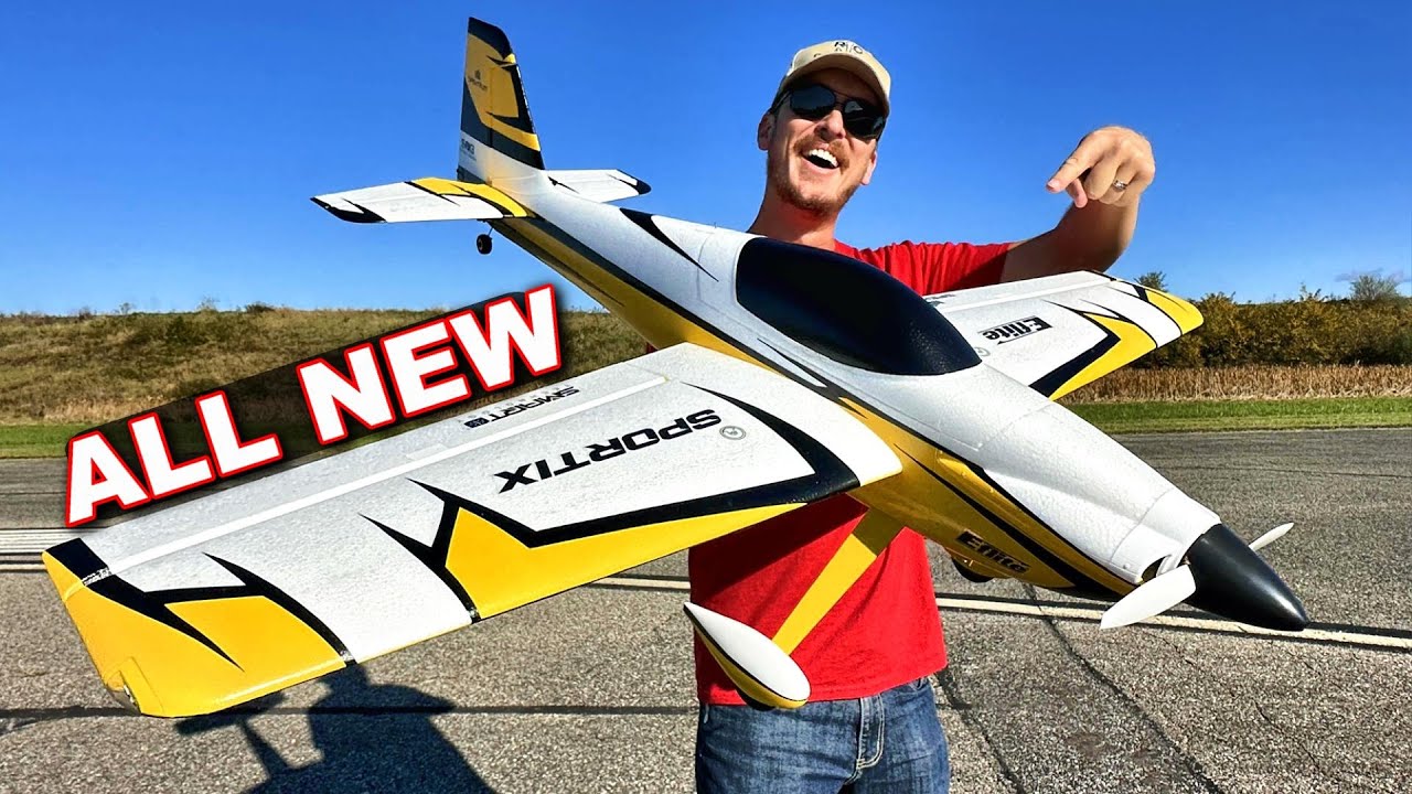 СОВЕРШЕННО НОВЫЙ!!! Радиоуправляемый самолет E-Flite Sportix 1,1 м &mdash; ваш СЛЕДУЮЩИЙ ШАГ после тренировочного самолета!