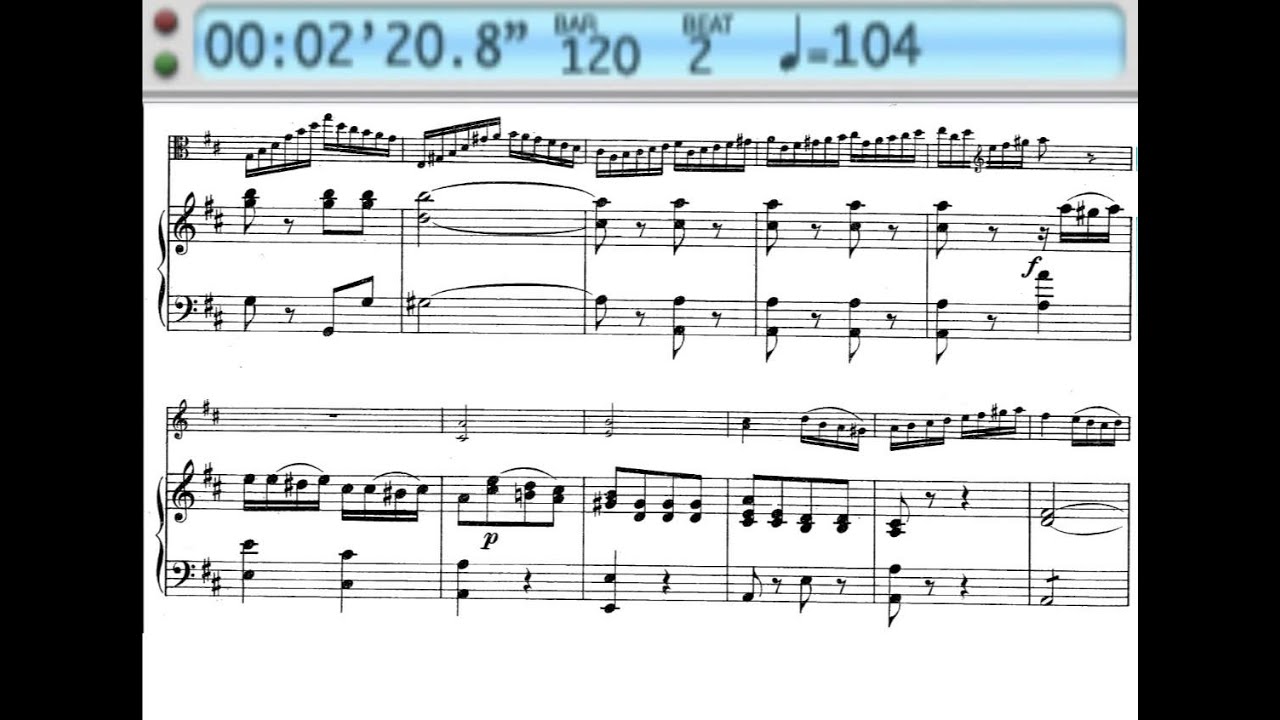 Carl Stamitz, Viola concerto- mov.3 - Accompaniment