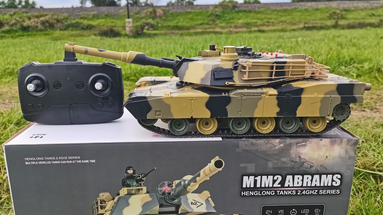 รถถังบังคับ HENG-LONG​ M1M2 ABRAMS 3816-1​ ระบบ 2.4Gราคา 2100.บาท โทร:065-5393138​ ไลน์​:TAY-3910