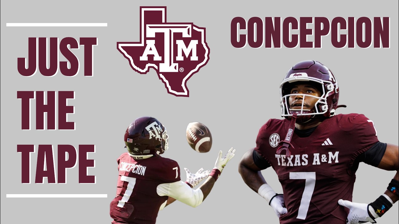 Texas A&M WR KC Concepcion vs LSU (10/25/2025) - EVERY Target & Touch (Plus Blocking)
