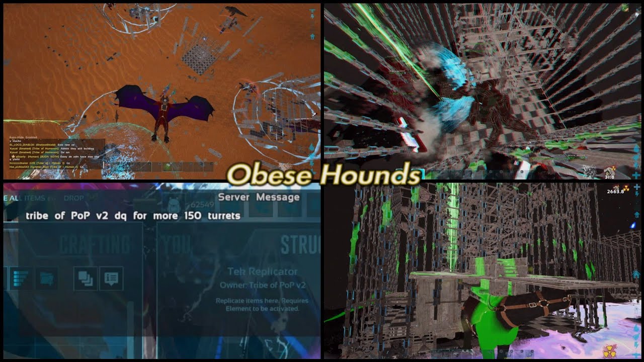 Obese Hounds - Online Wiping Rad 3 Towers N How We Lost Koth On #Buda | Ark Unofficial | #HOSTILE