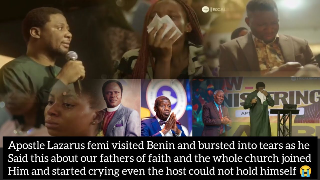 Apst Lazarus visited Benin and bursted into tears as he said this the whole church joined him to cry