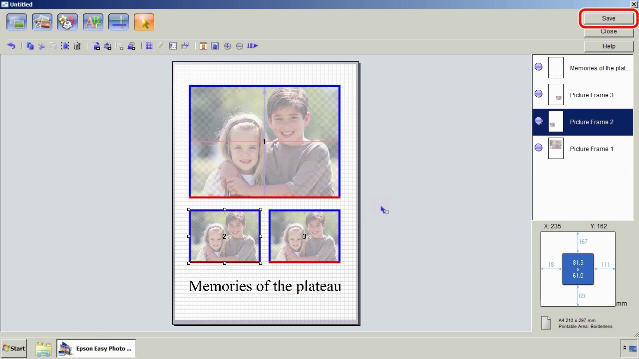 How to Arrange Texts and Photos Using Epson Easy Photo Print (Epson XP-6100,XP-8500) NPD5847