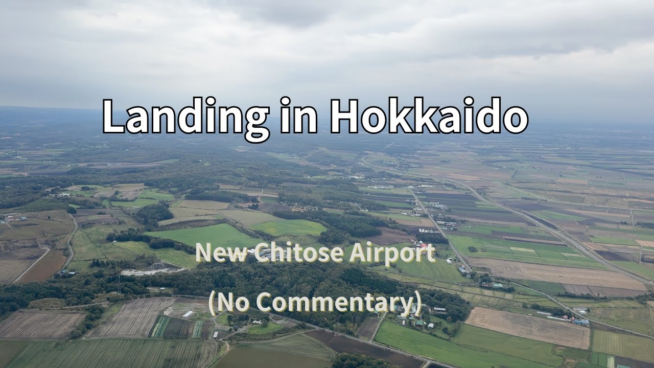 Landing in Hokkaido | New Chitose Airport (No Music, No Commentary)