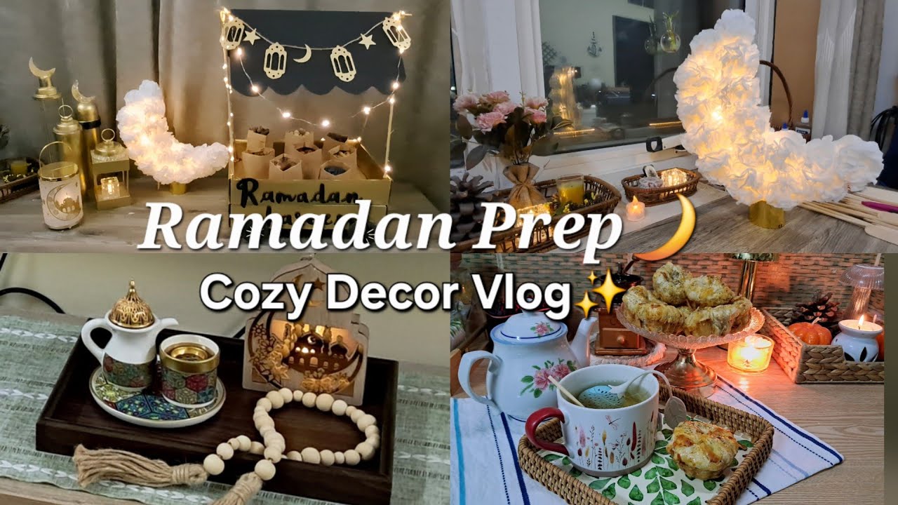 Ramadan 2026🌙 My Cozy DIY Decor for Ramadan | Baking Chicken Puff Pockets | Cottagecore