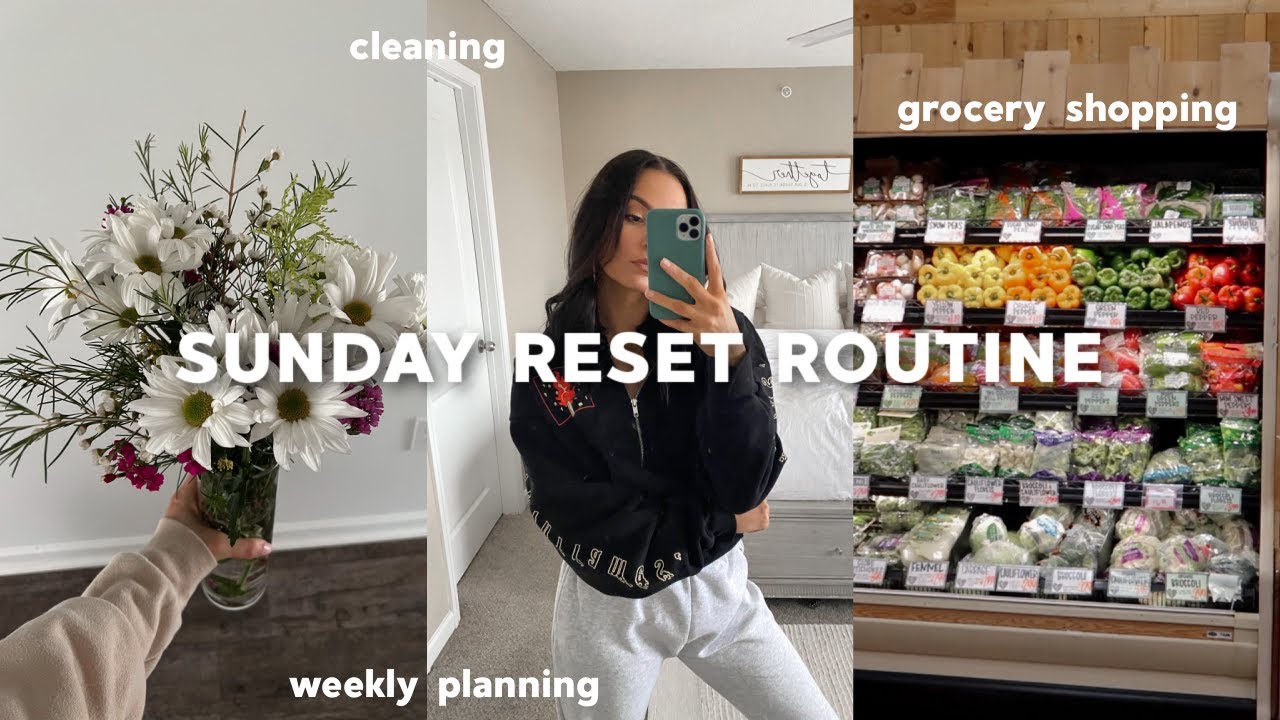 SUNDAY RESET ROUTINE | weekly planning, grocery shopping, cleaning & more!