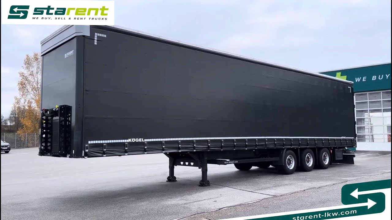 verkauft - Kögel Megatrailer Hubdach Liftachse DC 9.5 Zertifikat, TR23219, www.starent-lkw.com