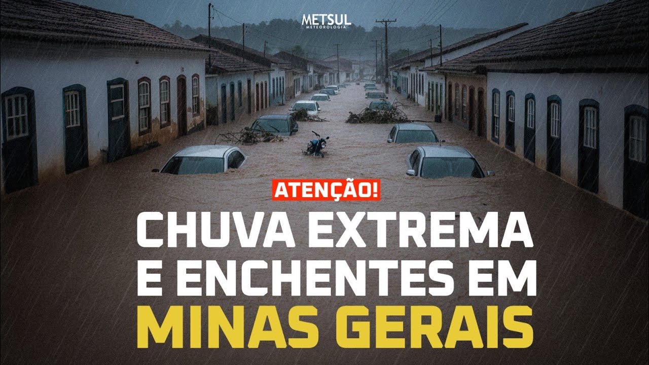 🔴 Grave perigo de chuva excessiva em Minas Gerais | METSUL 