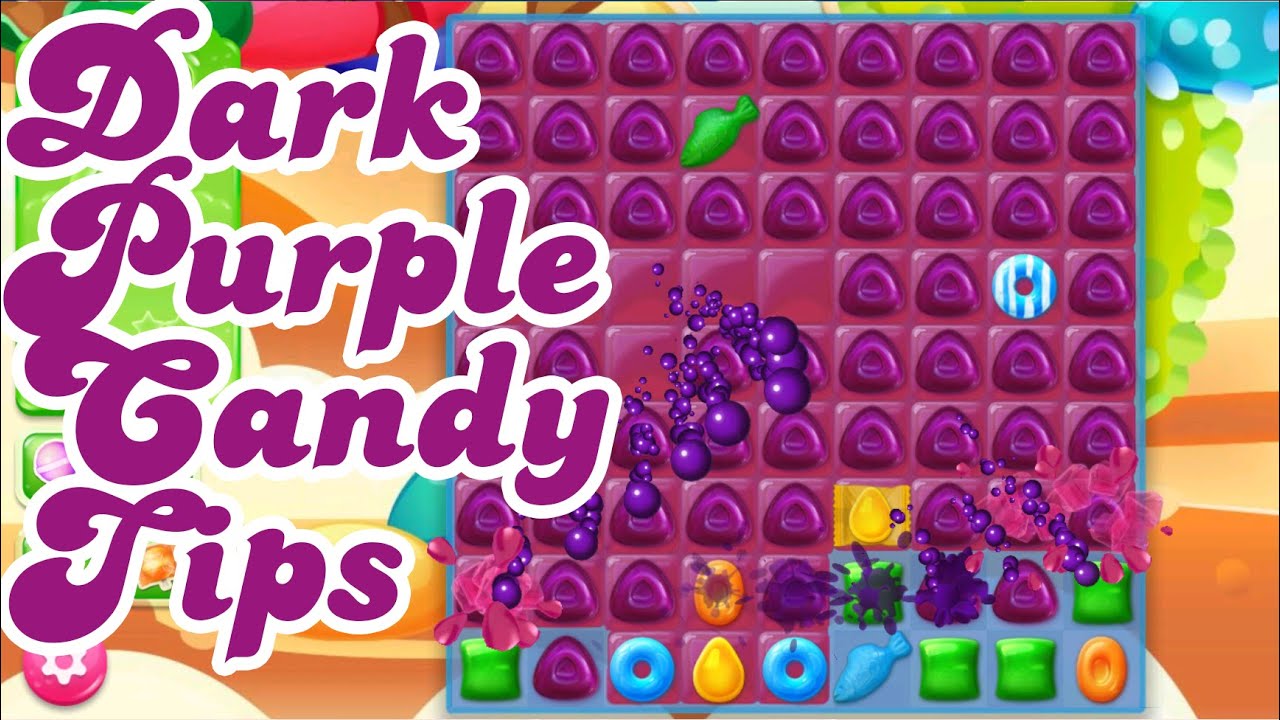 Candy Crush Soda & Jelly Saga Dark Purple Candy - How it Works