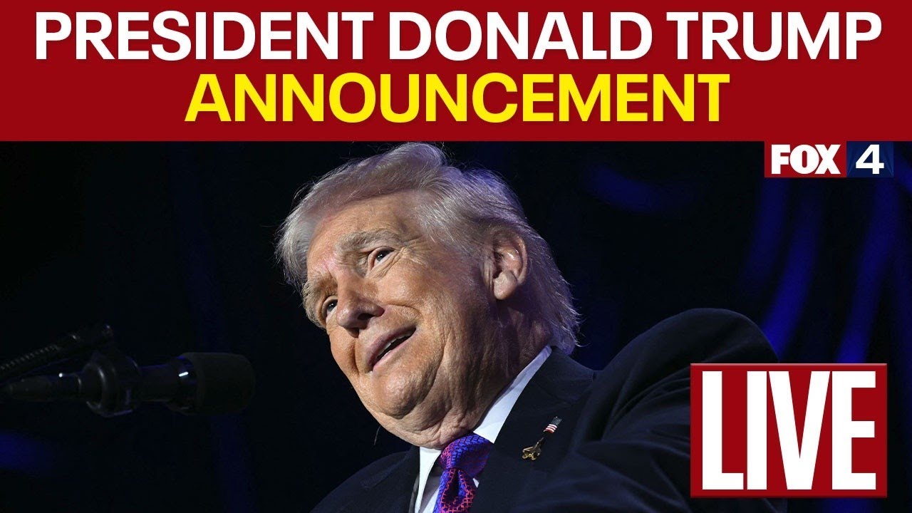 President Donald Trump Announcement