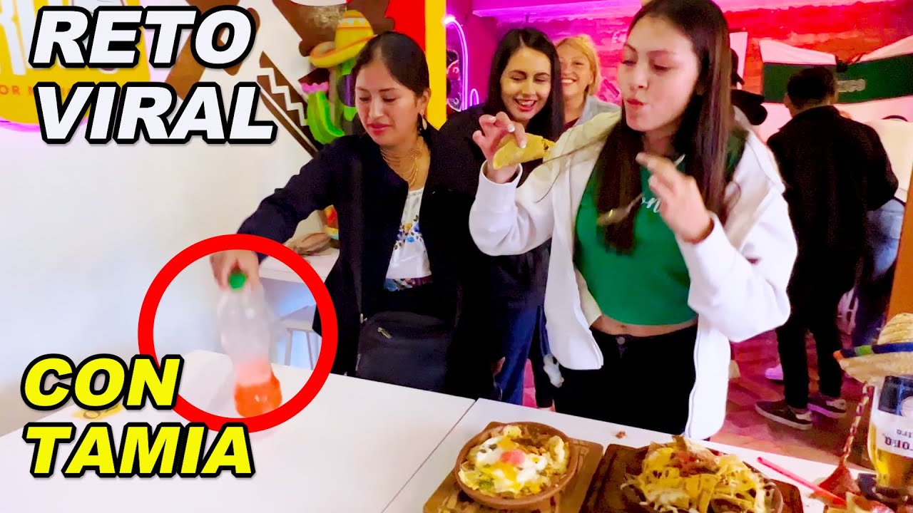 JUEGO RETO VIRAL BOTELLA MAS COMIDA