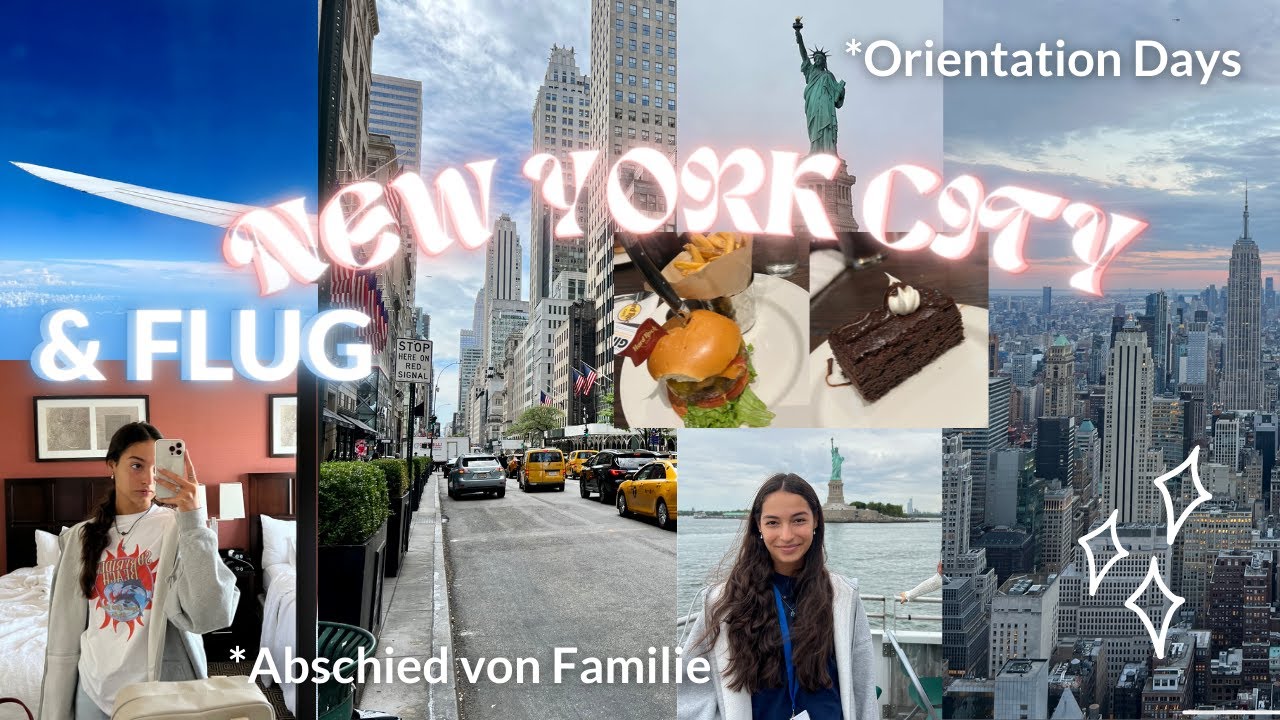 Mein Flug nach Amerika & NYC Orientation Days *Gefühls Chaos || Auslandsjahr 22/23